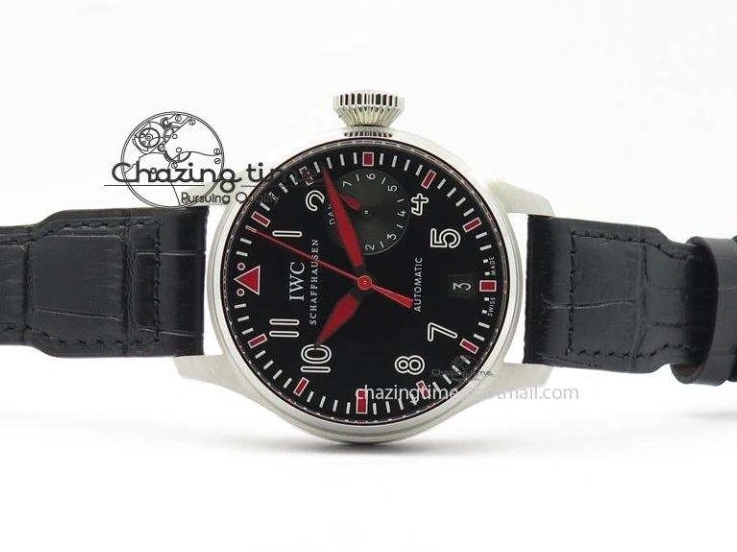 MIROTIME 0220 RelaxedFit Big Pilot Real PR IW500435 “Muhammad Ali” ZF Best Edition On Black Leather Strap A 7295